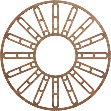 Ekena Millwork Hale Wood Fretwork Pierced Ceiling Medallion, Walnut, 20"OD x 7 1/4"ID x 3/8"T CMWP20X20X0375HHWA